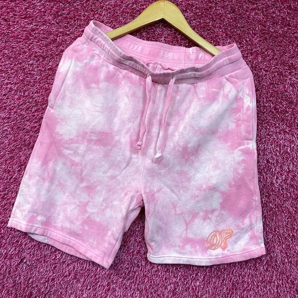 Odd Future Pink Tie-Dye Sweat Shorts Small - Picture 3 of 4